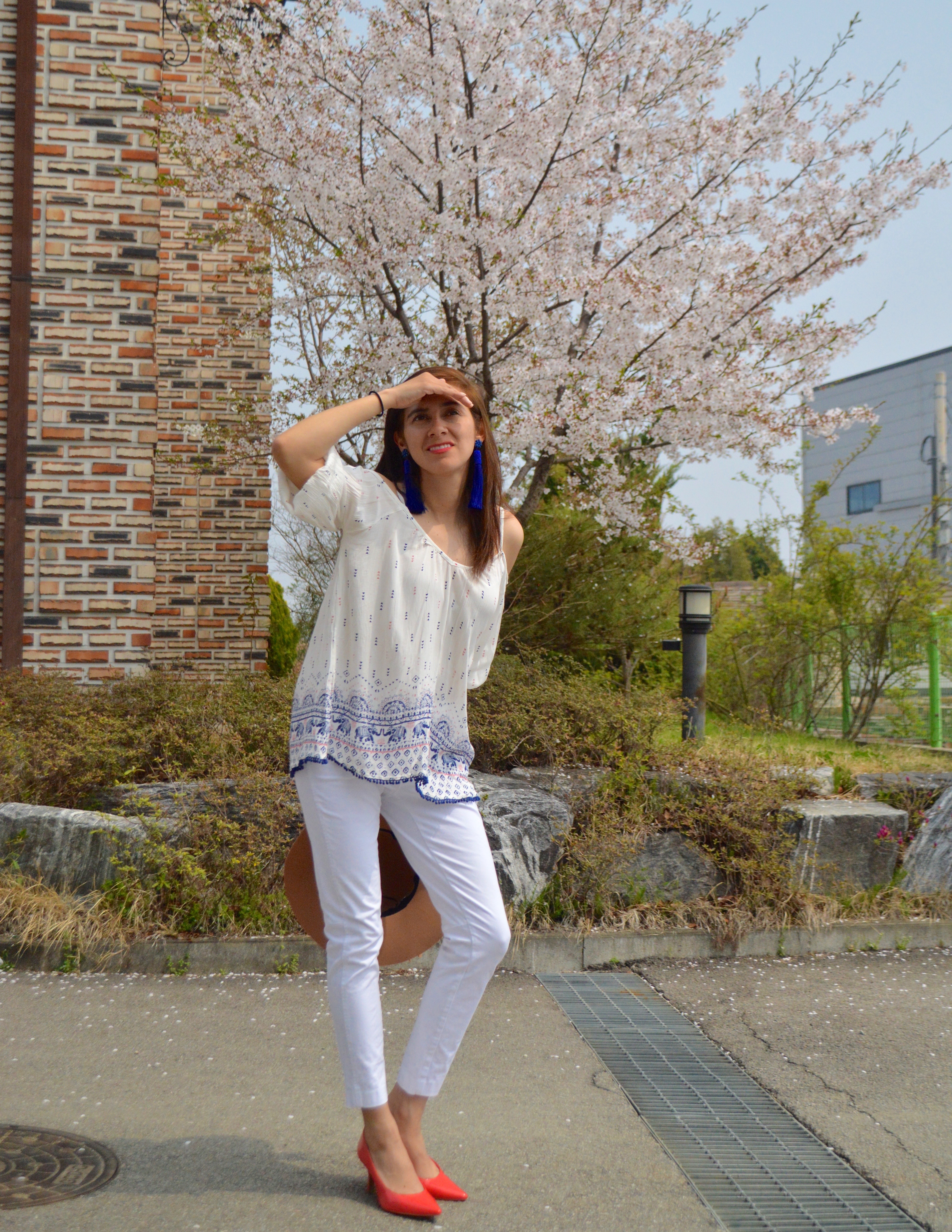 Warm Weather, Blossoms and a Cute Top!