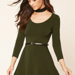Dresses for the fall, olive green dress, fall style, women clothes, fashion, fun dresses 