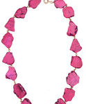 Pink Marble necklace, marble jewelry, purple peridot, women jewelry, bold necklace 