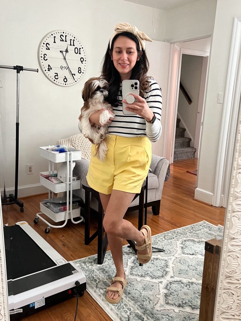 Yellow Tailored Shorts for Spring Trends 2024 